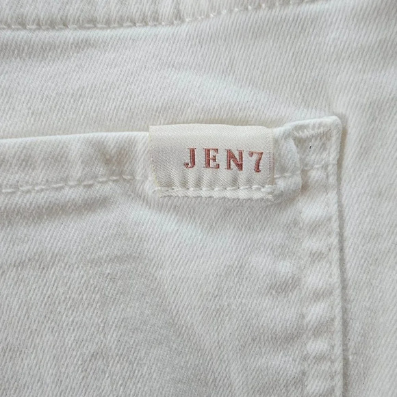 Jen7 by 7 For All Mankind Women's White High-Rise Slim-Fit Bootcut Jeans Size 16 - Picture 8 of 15